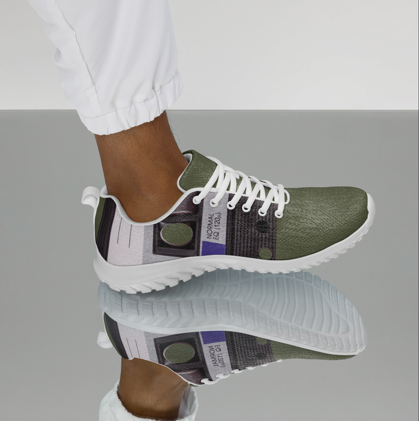 Street Style Sneakers for Men and Unisex - Dark Green