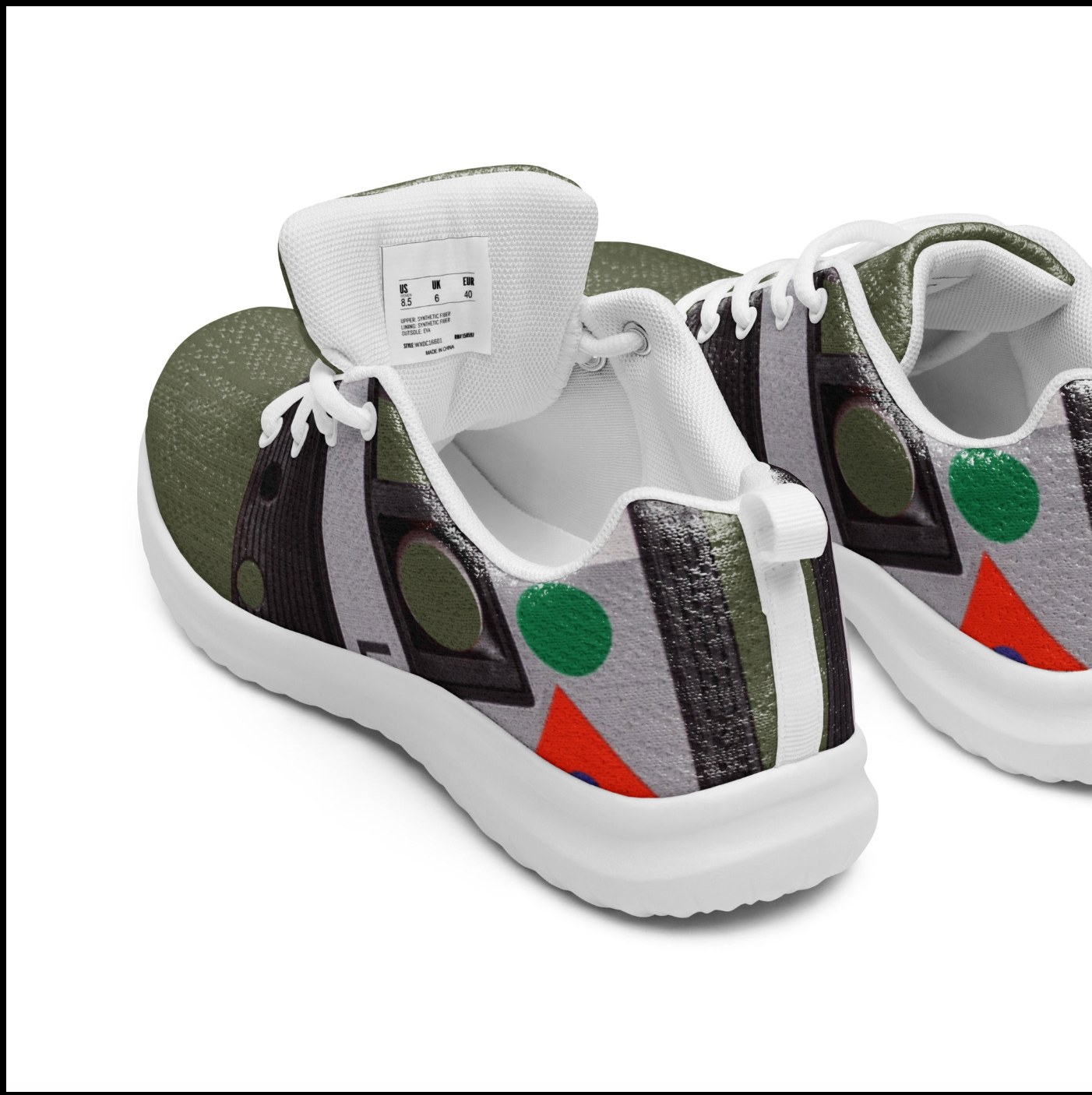 Street Style Sneakers for Men and Unisex - Dark Green