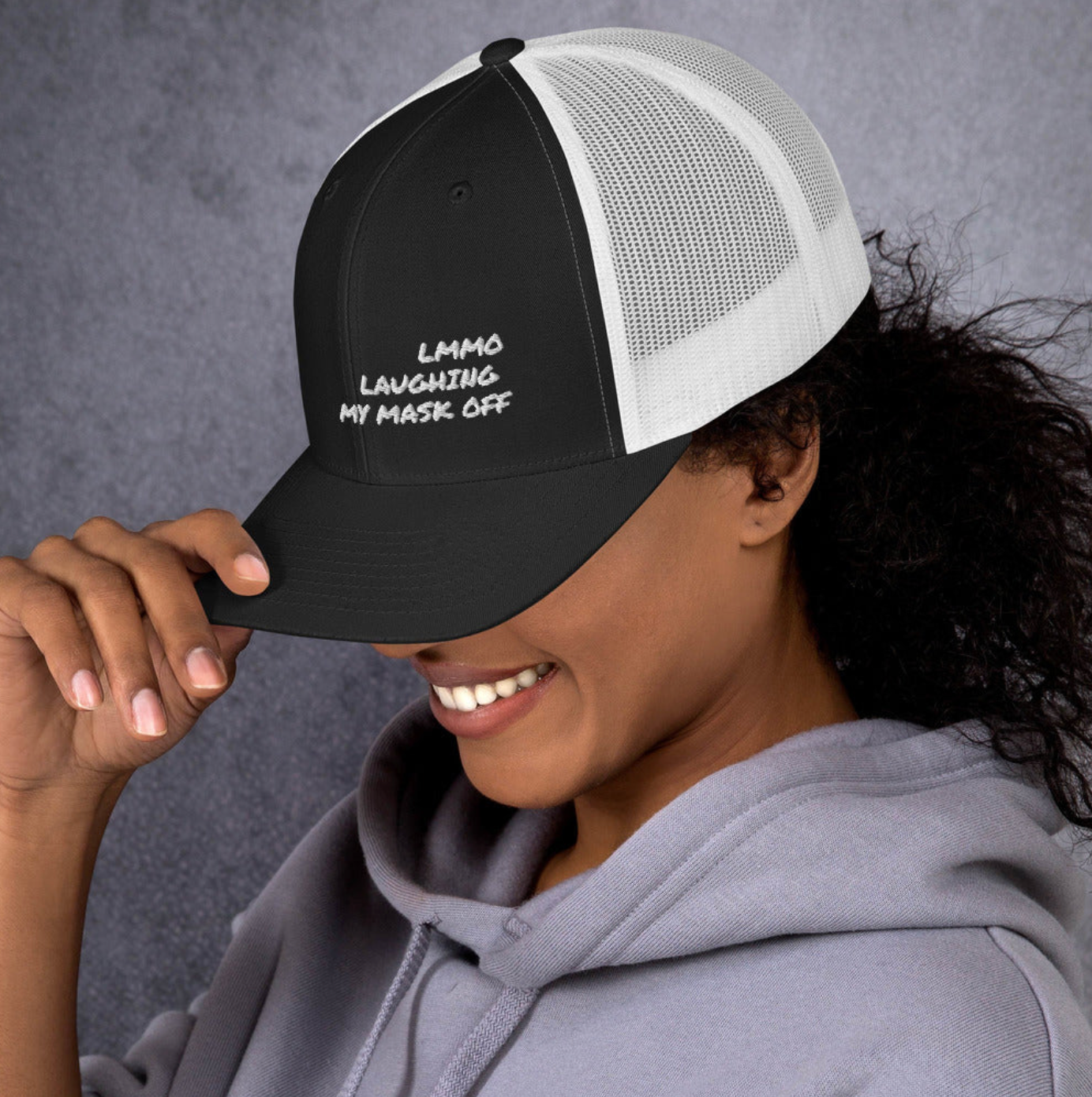 Street stylec- LMMO-laughing my mask off " - Unisex baseball cap